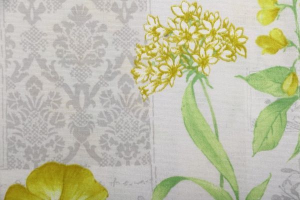 Серветка La Nuit Нарцис 45x35 см сірий із жовтим 