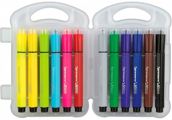 Фломастеры-штампы Jumbo 12 цветов Maxi