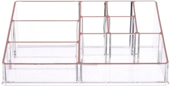 Органайзер настольный Gold 22.5x15.5x8.5 см прозрачный Qiaofeng SF-1611P