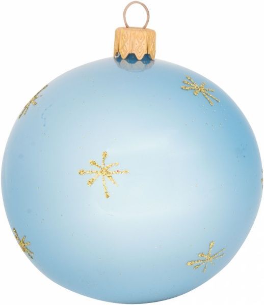 Куля скляна d80 Слоненя блакитний/сірий