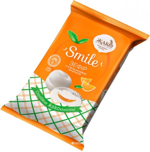 Зефир Жако с апельсиновой начинкой 300 г (Smile) 