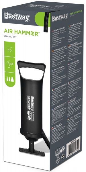 Насос Bestway 1,85 л ручний 36 см для надувних виробів (62003)