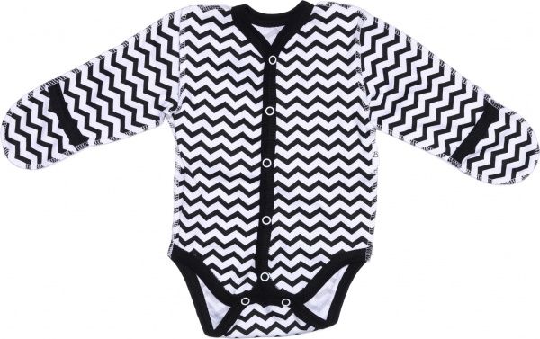 Боди Bambinelli Зигзаг р.56 черный с белым 