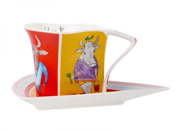 Чашка для кави Стиляги Fancy Bulls 180 мл 924-637 Lefard