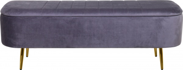 Скриня-пуф Christian 120х38х42 см темно-сірий 