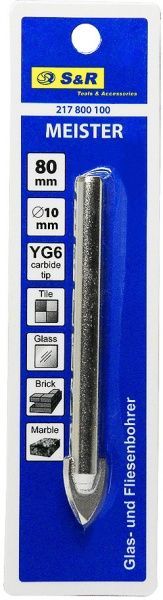 Свердло по плитці S&R Meister 10x80 мм 217800100