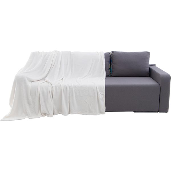 Плед мікрофібра Underprice білий 200x220 см