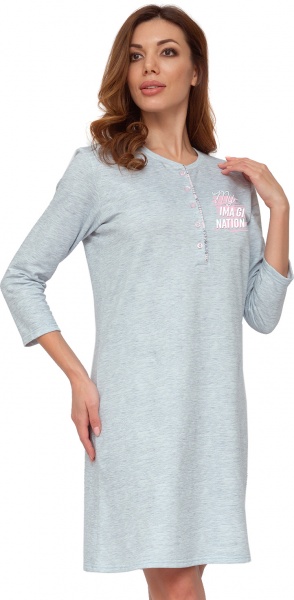 Рубашка Roksana №1316/30071 р. XXL серо-голубой 