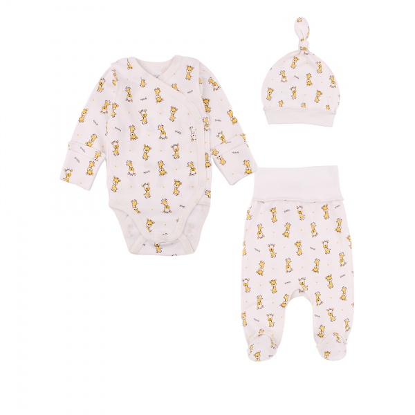 Комплект детской одежды Фламинго Ясельный молочный р.56 