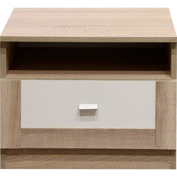 Тумба приліжкова Aqua Rodos Malaga 400х500х388 мм дуб сонома білий 