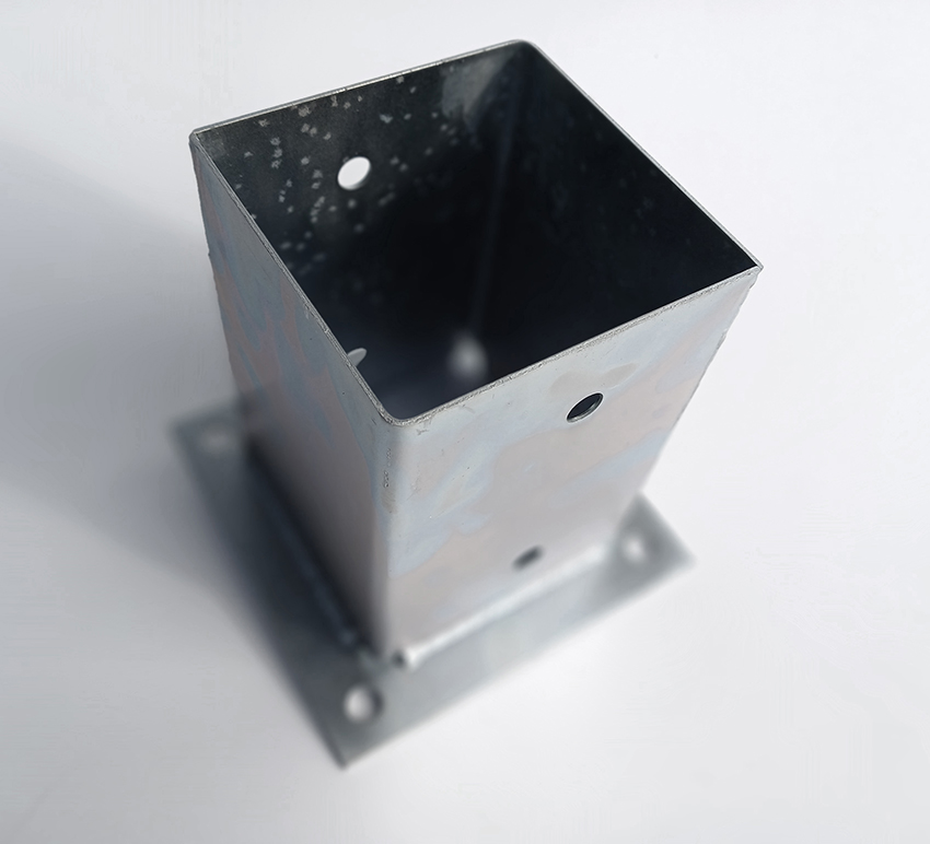 Опора колонны прямоугольная 100х100х150 т.1,5мм Профсталь