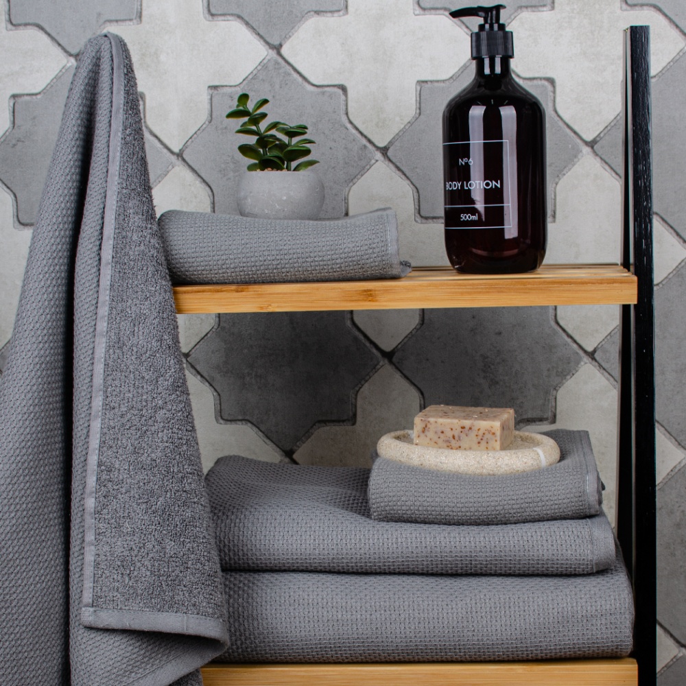 Рушник махровий Sauna 50x90 см темно-сірий La Nuit