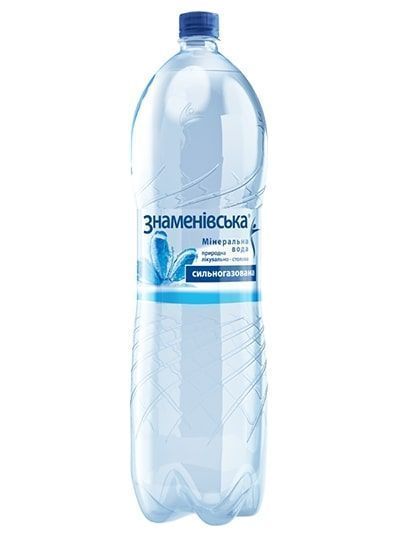 Вода минеральная Знаменівська сильногазированная 2 л 