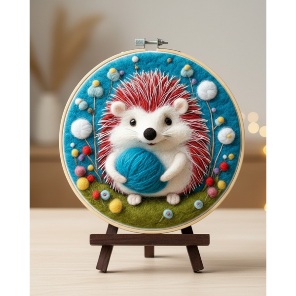 Набор для валяния картины из шерсти Тепло в кавычках Brushme