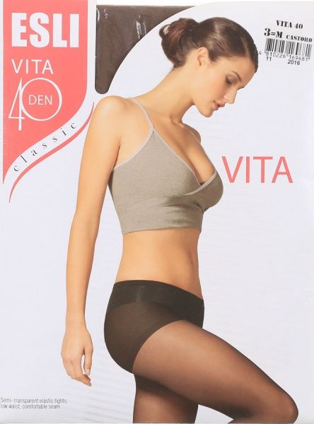 Колготки женские ESLI Vita Vita 40 den castoro р. 3 светло-коричневый 