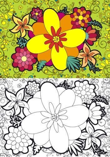 Раскраска «Flowers» 4402647021060