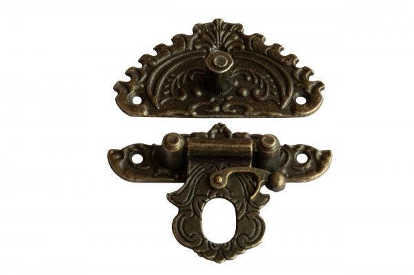 Замок декоративний темний 59х69 мм 1 шт.