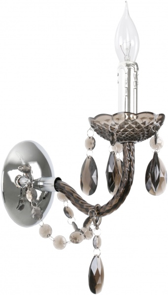 Бра Геотон НББ 01-60-230 Акрил 3-1 1x60 Вт E14 чорний 43935 