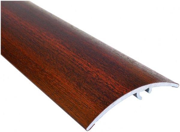 Порожек алюминиевый лестничный Olvis скрытый крепеж 50x900 мм махагон 