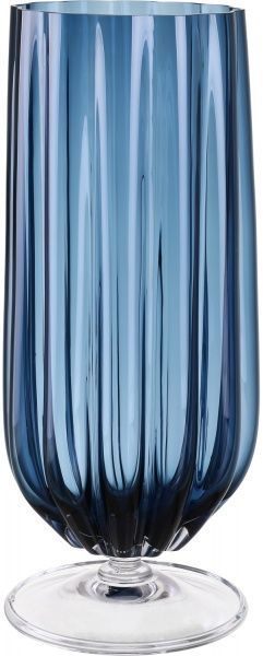 Ваза стеклянная синяя Кюрасао 58х24 см Wrzesniak Glassworks