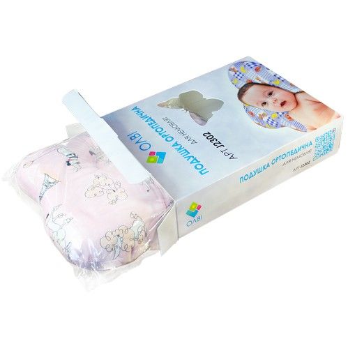 Подушка ортопедическая Олви для младенцев J2302 бежевый 28,5х21 см 09425