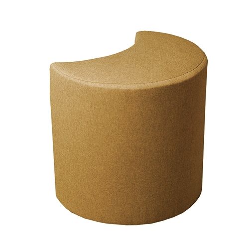 Пуф Марбет Полумесяц 400x400x240 мм Malaga №03 бежевый 