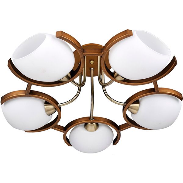 Люстра Victoria Lighting Odeon/PL5 walnut