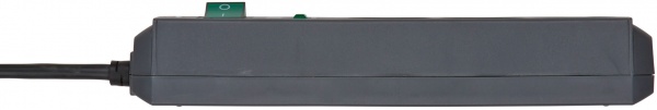 Сетевой фильтр Brennenstuhl Eco-Line 13500A с заземлением 3 гн. черный 1,5 м 1158820315 