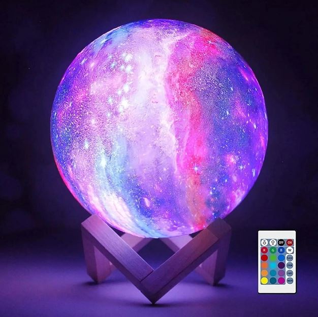 Ночник 3D Led Berger 0,5 Вт разноцветный 1039-NL-12 Galaxy 3D RGB