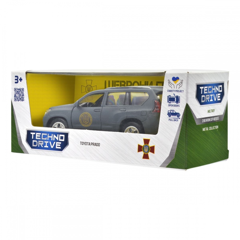 Автомодель TechnoDrive 1:32 серии Шевроны Героев Toyota Prado Кара-Даг KM6189