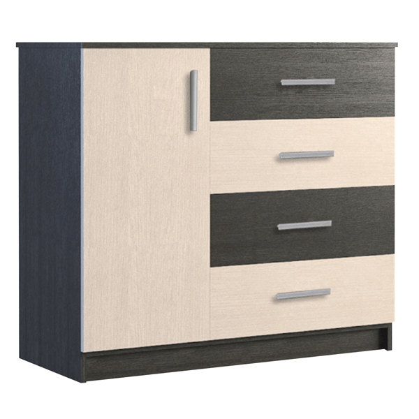 Комод Фенікс Неаполь 1010х440х900 мм венге комбі