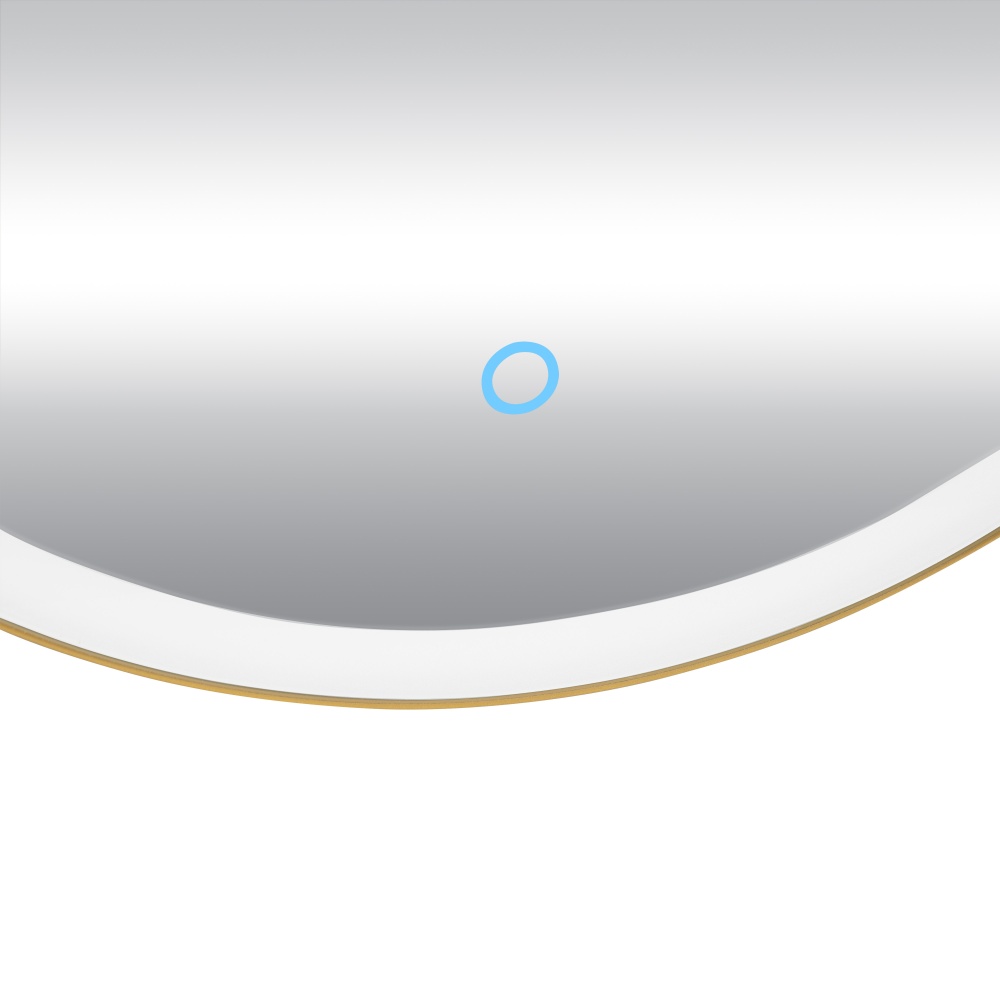 Зеркало со встроенной подсветкой Aqua Rodos Lorenzo gold D-50 sensor