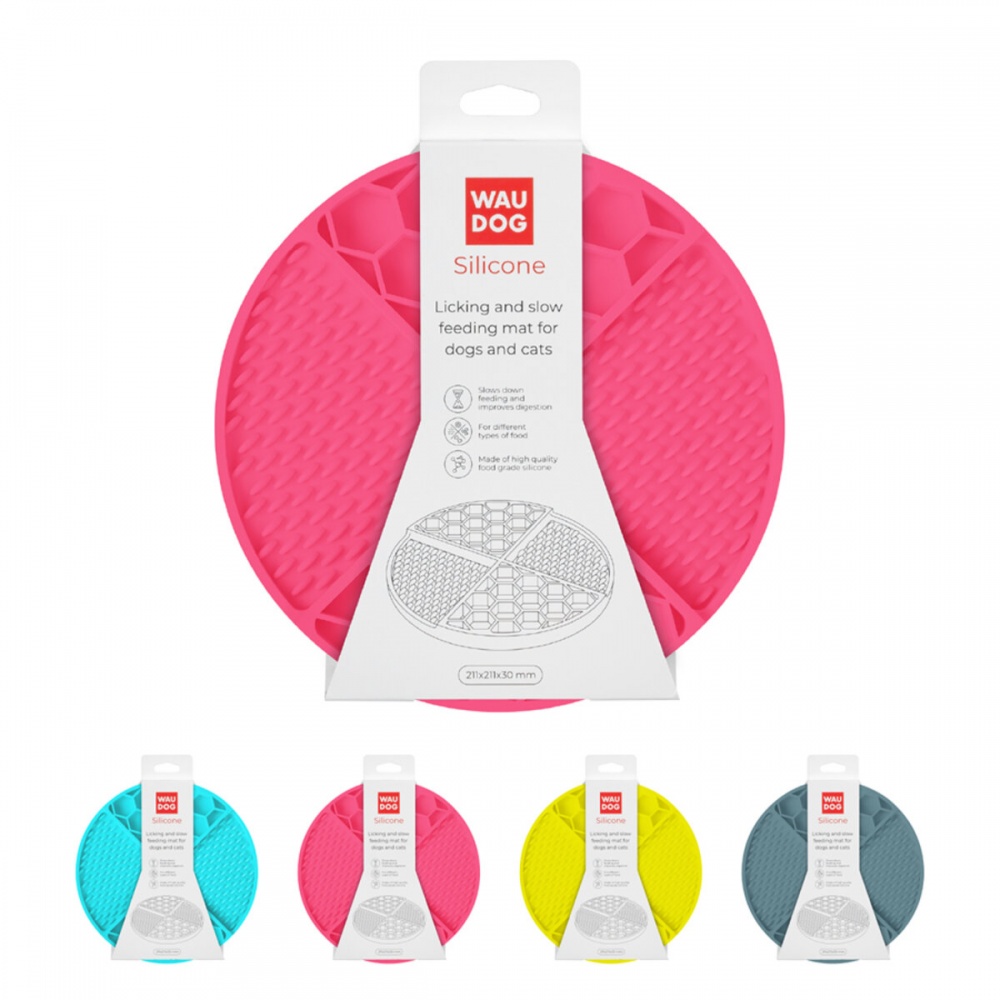 Коврик Waudog Silicone 211х211х30 мм розовый