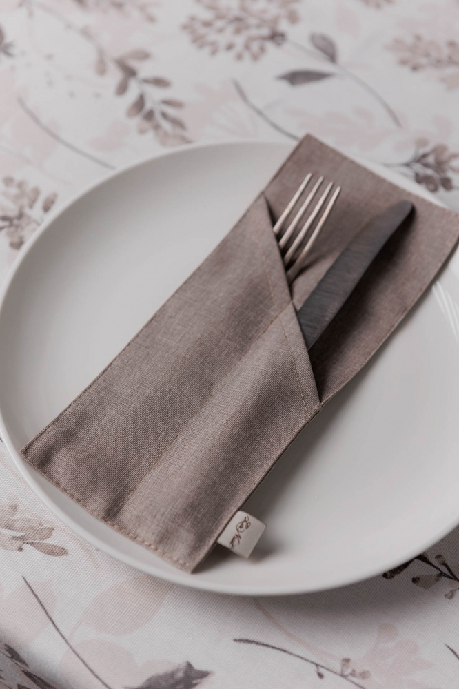 Чехол для приборов La Nuit Шанталь 10x24 см коричневый