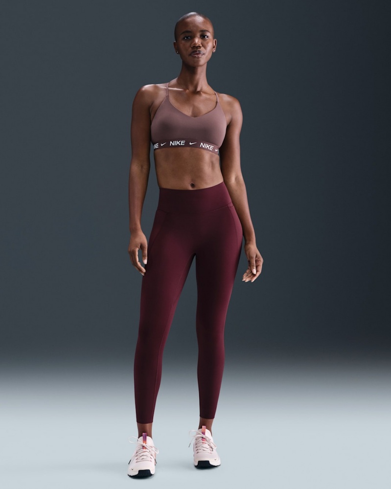 Бра Nike W NK DF INDY LGT SPT BRA FD1062-502 р.S коричневий