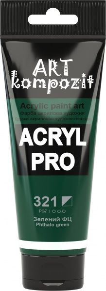 Фарба акрилова 321 зелений ФЦ 75 мл ART Kompozit