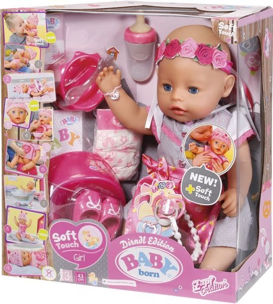 Лялька Zapf Baby Born серії Ніжні обійми Чепурне малятко з аксесуарами 827451