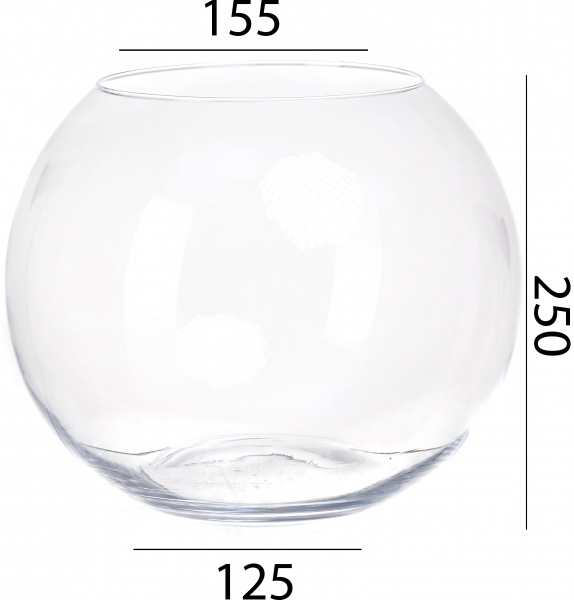 Ваза стеклянная Wrzesniak Glassworks 17-1194A 25 см прозрачная 