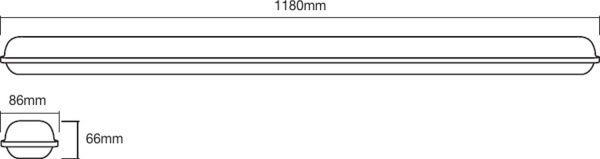 Світильник лінійний Ledvance LED 36 Вт 4000 К білий 