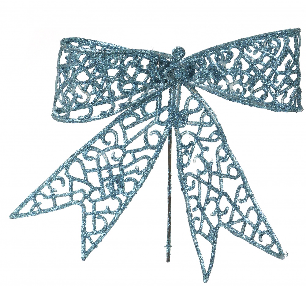 Декорація новорічна Бант 12 см в асортименті EPI-EYK4-1048