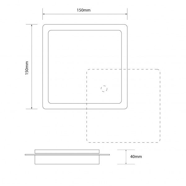 Светильник светодиодный Светкомплект LED WL TS1 WH 6 Вт белый 