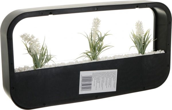 Декор настінний Nature прямокутний 38x20,5 см чорний 