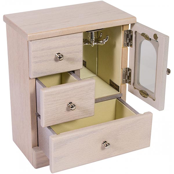 Шкаф для украшений белый 17.4x10 см