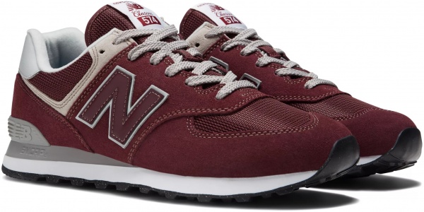 Кроссовки New Balance ML574EVM р.US 11,5 бордовый