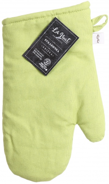 Прихватка-варежка Цветок 18x31 см зеленый La Nuit 