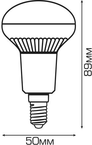 Лампа светодиодная Hopfen 6 Вт R50 матовая E14 220 В 3000 К 