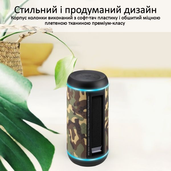 Портативна колонка Promate Silox-Pro 30W IPX6 2.0 camouflage 
