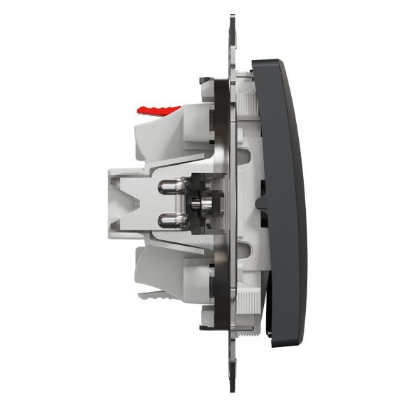 Переключатель одноклавишный Schneider Electric Sedna Design без подсветки 10 А 250В черный SDD114106