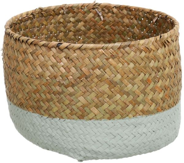 Корзинка плетеная маленький 16х10 см мятный