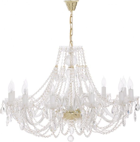 Люстра підвісна Crystal Life 12x40 Вт E14 золото A6130LM-12GO 